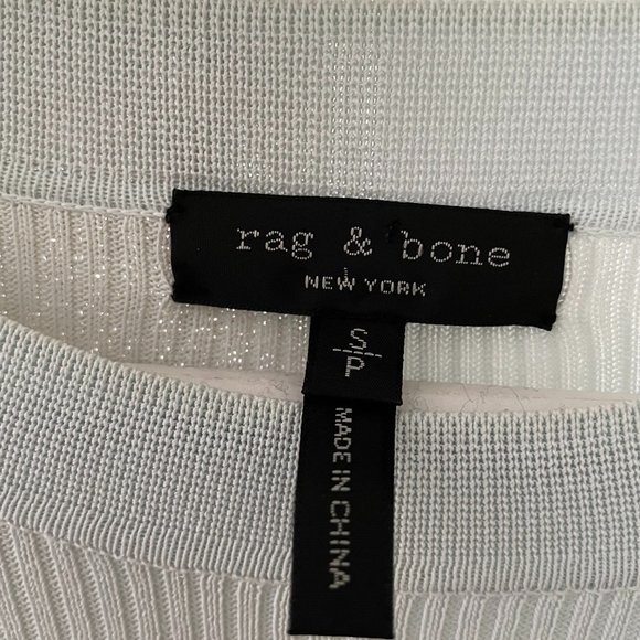 Rag & Bone Rib Knit Light Blue Sweater - Picture 5 of 5